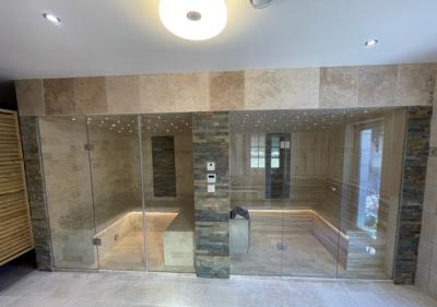 Carrelage (Dallage) Travertin 1er choix -MIX 1 mix nuancé Opus x1,2cm 