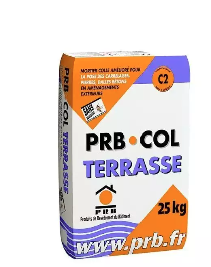 Mortier colle terrasse beige PRB