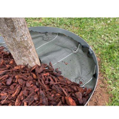 Toile de paillage marron-melange