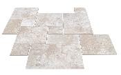 Carrelage  (Dallage) Travertin 1er choix - Mix1 Light beige Premium Opus x1,2cm