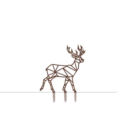 Cerf en Corten à sceller
